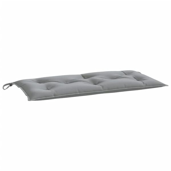 vidaXL Coussin de banc de jardin gris 110x50x7 cm tissu oxford