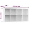 vidaXL Biblioth&egrave;que/Buffet Blanc 66x30x130 cm Bois d'ing&eacute;nierie