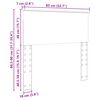 vidaXL T&ecirc;te de lit Blanc 80 cm Bois d'ing&eacute;nierie