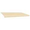 vidaXL Tissu de remplacement pour auvent couleur cr&egrave;me 600x350 cm polyester