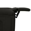 vidaXL Fauteuil inclinable Noir Tissu