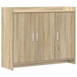 vidaXL Buffet Ch&ecirc;ne Sonoma 98,5 x 33 x 80 cm Bois d'ing&eacute;nierie
