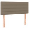 vidaXL T&ecirc;te de lit &agrave; LED Taupe 100x5x78/88 cm Tissu