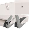 vidaXL Si&egrave;ge de bateau pliable lot de 2 dossier bas
