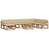 vidaXL Ensemble de canap&eacute;s d'ext&eacute;rieur 9 pcs Naturel et Beige