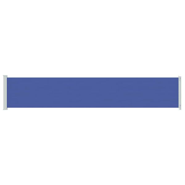 vidaXL Auvent lat&eacute;ral r&eacute;tractable de patio 117x600 cm Bleu