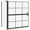 vidaXL &Eacute;cran de douche de bain Noir et Transparent 116 x 68 x 128 cm