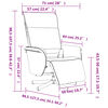vidaXL Fauteuil inclinable de massage repose-pieds gris similicuir