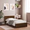 vidaXL Cadre de lit sans matelas avec t&ecirc;te de lit 100x200 cm