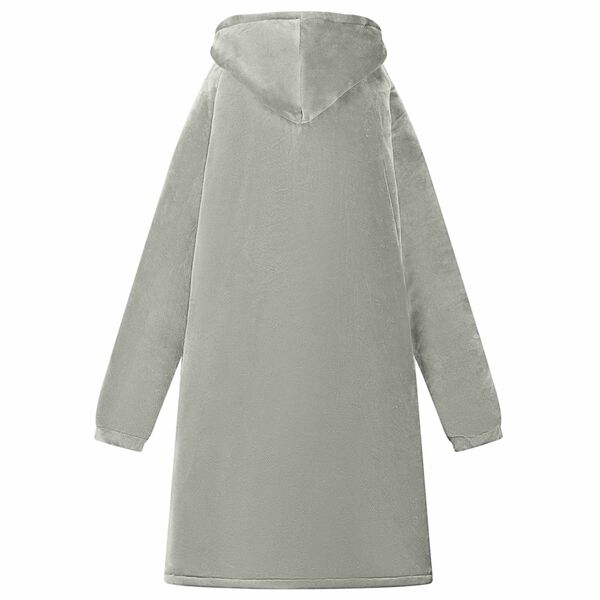 vidaXL Sweat &agrave; capuche couverture Gris s Polaire et flanelle