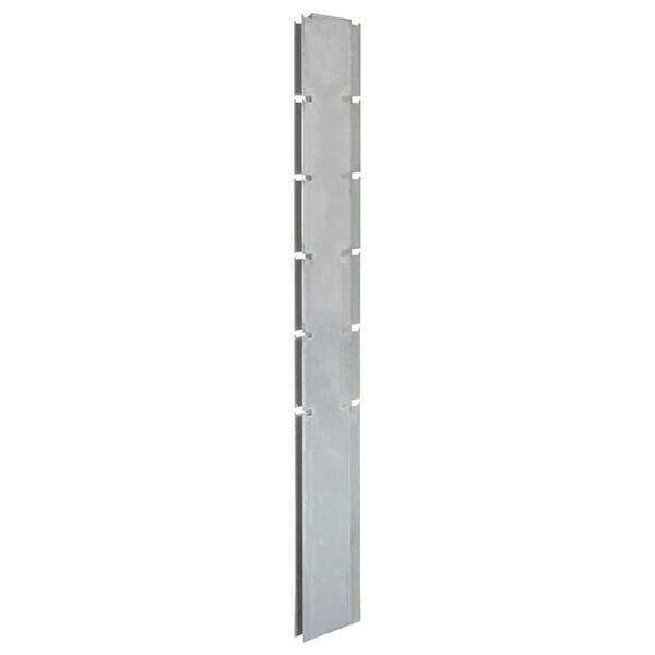 vidaXL Poteaux de cl&ocirc;ture 30 pcs argent&eacute; 160 cm&nbsp;acier galvanis&eacute;