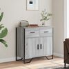 vidaXL Buffet sonoma gris 79,5x35,5x74,5 cm bois d'ing&eacute;nierie
