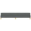 vidaXL Lit &agrave; ressorts avec matelas Gris fonc&eacute; 90 x 200 cm tissu