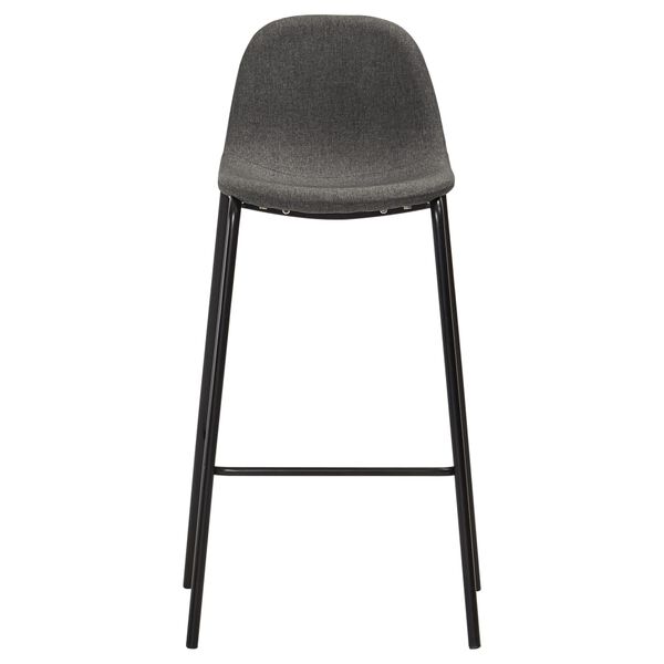 vidaXL Ensemble de bar 5 pcs Tissu Gris fonc&eacute;