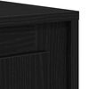vidaXL Buffet Chêne noir 102 x 35 x 55 cm Bois d'ingénierie
