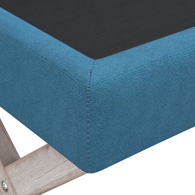 vidaXL Tabouret de rangement Bleu 45x45x49 cm Velours