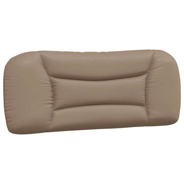 vidaXL Coussin de t&ecirc;te de lit Hvar cappuccino 100 cm similicuir