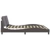 vidaXL Cadre de lit sans matelas Zadar gris 200x200 cm similicuir
