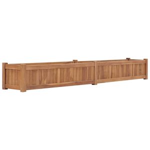 vidaXL Lit sur&eacute;lev&eacute; 200x30x25 cm Bois de teck solide