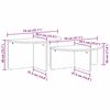 vidaXL Table basse 2 pcs Brun cire Bois massif en pin