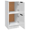 vidaXL Buffet Blanc brillant 30x30x70 cm Bois d'ing&eacute;nierie
