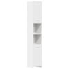 vidaXL Armoire de salle de bain Blanc 30x30x183,5 cm Bois d'ing&eacute;nierie