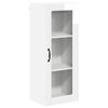 vidaXL Cabinet en verre mural LUCCA Blanc brillant 40 x 31 x 100 cm