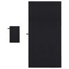 vidaXL Set de serviettes de sport 2 pcs Noir tissu