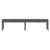 vidaXL Banc de jardin &agrave; 2 places gris 203,5x44x45cm bois massif de pin