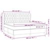 vidaXL Sommier &agrave; lattes de lit et matelas Gris clair 200x200cm Velours