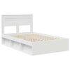 vidaXL Cadre de lit Blanc 120 x 200 cm Bois de pin massif