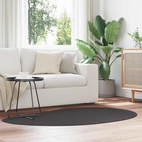 vidaXL Tapis de surface HUARTE Anthracite 120 x 170 cm Polyester