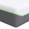 vidaXL Matelas Blanc et Gris 90 x 190 cm Tissu jacquard
