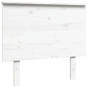 vidaXL T&ecirc;te de lit Blanc 94x6x82,5 cm Bois massif de pin
