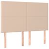 vidaXL Sommier &agrave; lattes de lit avec matelas LED Cappuccino 140x190 cm