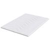 vidaXL Surmatelas Blanc 140 x 200 x 5.5 cm Tissu en Tricot