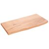 vidaXL Comptoir de salle de bain marron clair 60x30x2 cm bois trait&eacute;