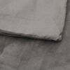 vidaXL Couverture lest&eacute;e avec housse Gris 200x200 cm 13 kg Tissu