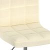vidaXL Chaises pivotantes &agrave; manger lot de 4 Cr&egrave;me Tissu