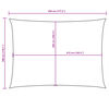 vidaXL Voile de parasol tissu oxford rectangulaire 3x4,5 m cr&egrave;me