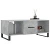 vidaXL Table basse gris b&eacute;ton 102x50x40 cm bois d'ing&eacute;nierie
