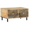 vidaXL Table basse 80x50x40 cm bois de manguier massif