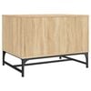 vidaXL Table basse avec portes en verre ch&ecirc;ne sonoma 68,5x50x50 cm