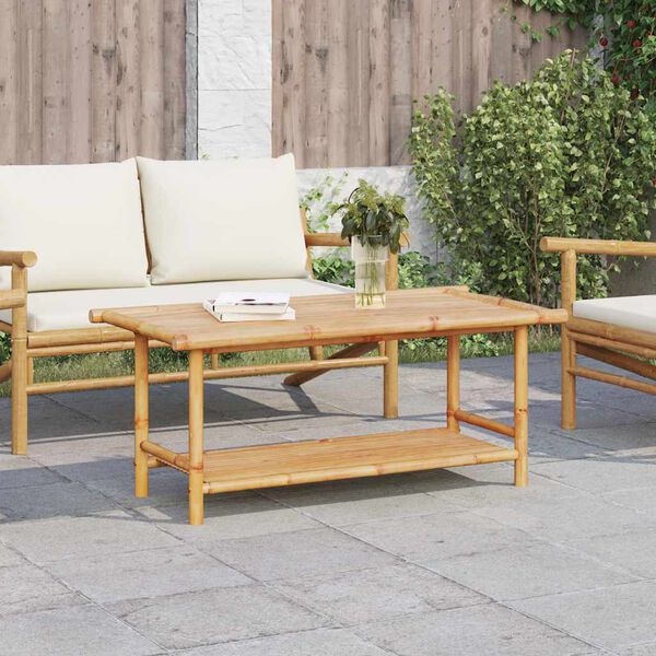 vidaXL Table basse 110x55x45 cm bambou