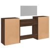 vidaXL Ensemble de coiffeuse 4 pcs ch&ecirc;ne marron bois d'ing&eacute;nierie