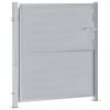 vidaXL Porte de Jardin Argenté 96 x 100 cm Acier inoxydable