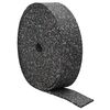 vidaXL Rouleau de granulat en caoutchouc Noir 2000 x 12 x 1 cm