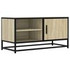vidaXL Meuble TV ch&ecirc;ne sonoma 80x34,5x40 cm bois d'ing&eacute;nierie et m&eacute;tal