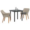 vidaXL Ensemble de salle &agrave; manger pour jardin 3 pcs Gris clair