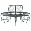vidaXL Banc d'Arbre 8-Nombre de places &Oslash; 160 x 89 cm Acier